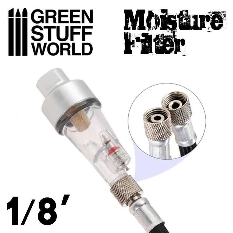 GREEN STUFF WORLD 1491 Airbrush Moisture Air Filter 1/8 - HAVATABANCASI NEM TUTUCU FİLTRE