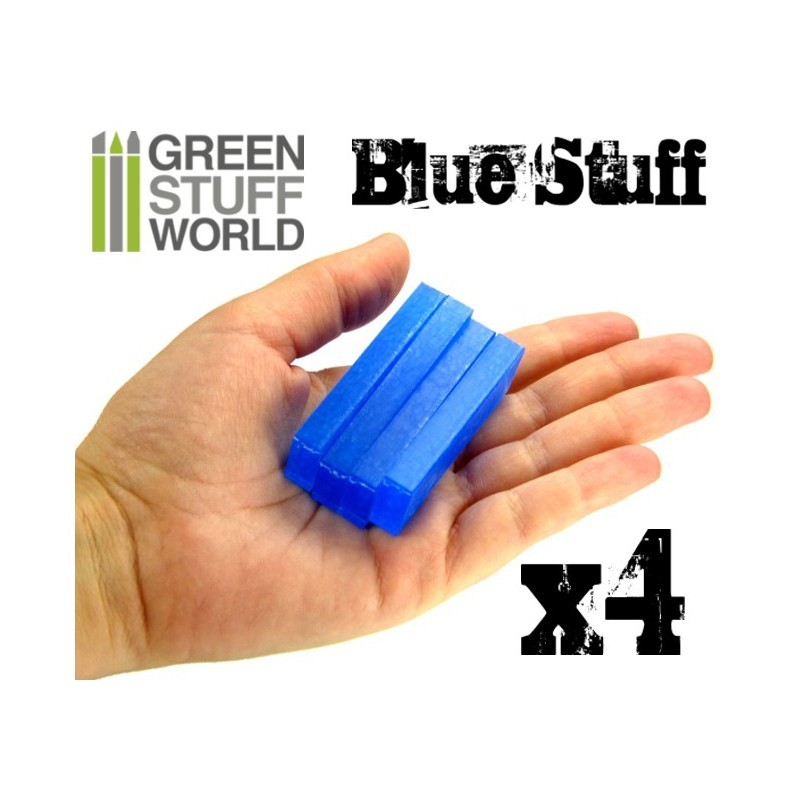 GREEN STUFF WORLD 9015 Blue Stuff Mold 4 Bars TEKRARLANABİLİR KALIP