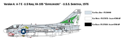 ITALERI 1411 1/72 A-7E CORSAIR II SAVAŞ UÇAĞI MAKETİ