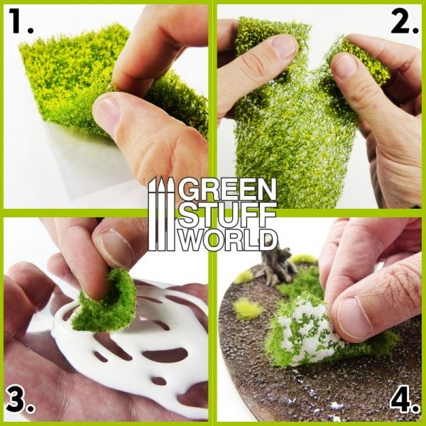 GREEN STUFF WORLD 10339 GRASS MAT CUTOUTS BROWN MOOR FİELDS – KAHVERENGİ BOZKIR TARLASI