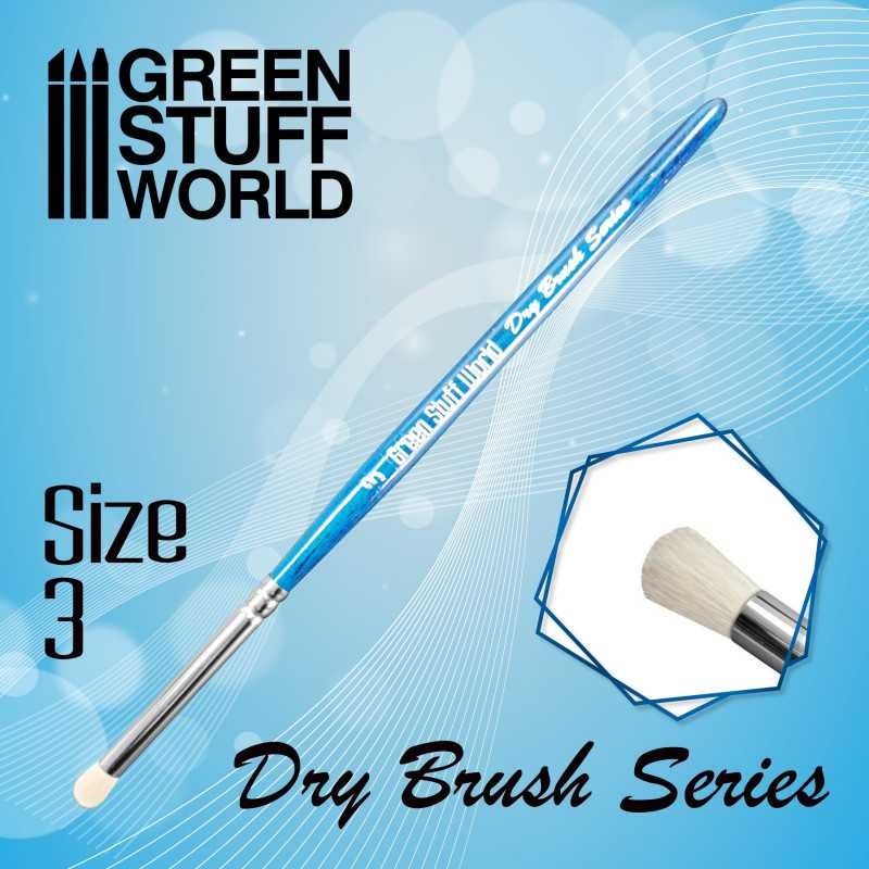 GREEN STUFF WORLD 2953 BLUE SERIES Dry Brush Size 3 - NO 3 KURU FIRÇALAMA FIRÇASI