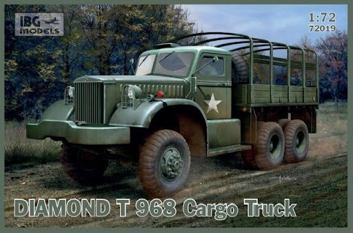 IBG MODELS 72019 1/72 DIAMOND T 968 CARGO TRUCK İKİNCİ DÜNYA SAVAŞI AMERİKAN ASKERİ KAMYON MAKETİ