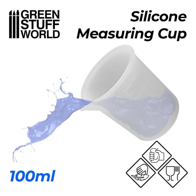 GREEN STUFF WORLD 2417 Silicone Measuring Cup 100ml - SİLİKON ÖLÇÜ KABI