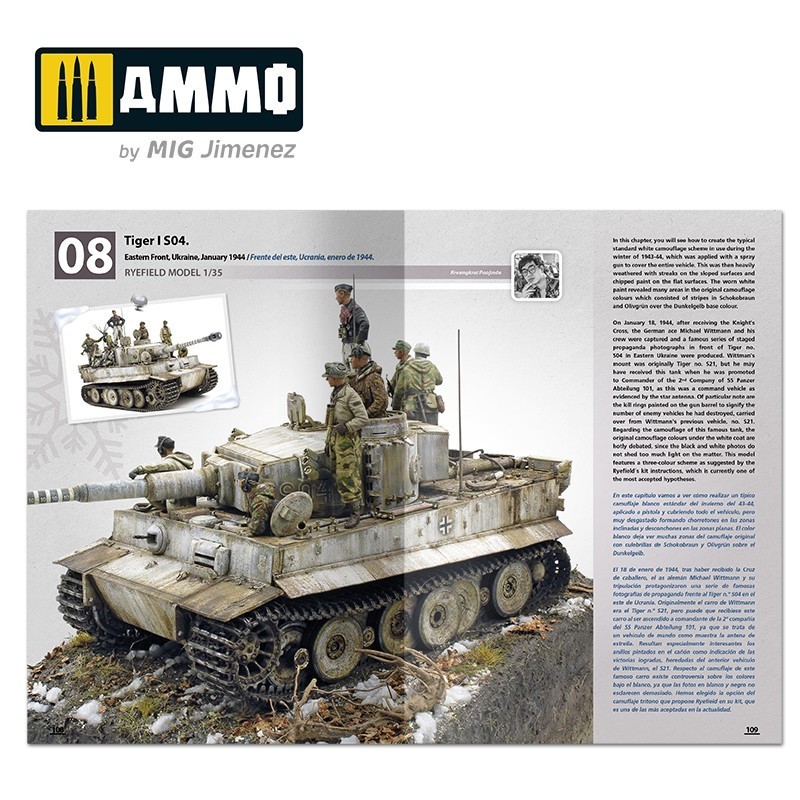 AMMO MIG 6039 How to Paint Winter WWII German Tanks İKİNCİ DÜNYA SAVAŞI ALMAN TANKLARI KIŞ BOYAMA TEKNİKLERİ KİTABI