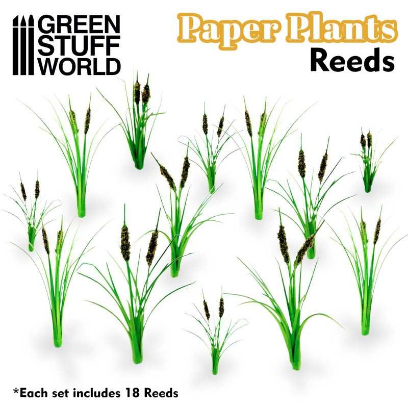 GREEN STUFF WORLD 10375 Paper Plants Reeds - KAĞIT BİTKİLER SAZLIK