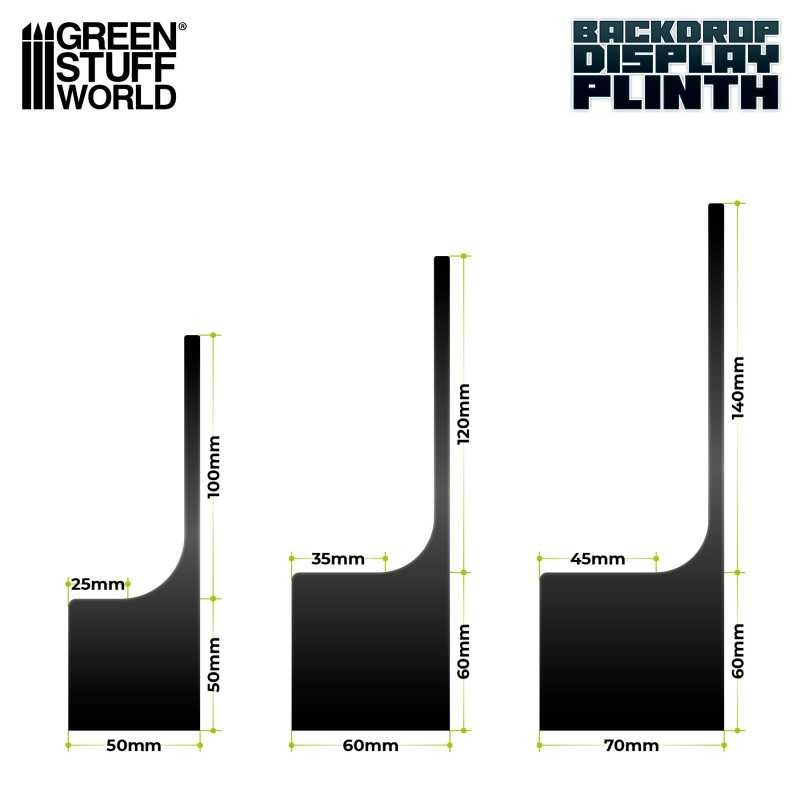GREEN STUFF WORLD 3473 Backdrop Display Plinth 6x6x6cm Black - Siyah Büst Altlığı