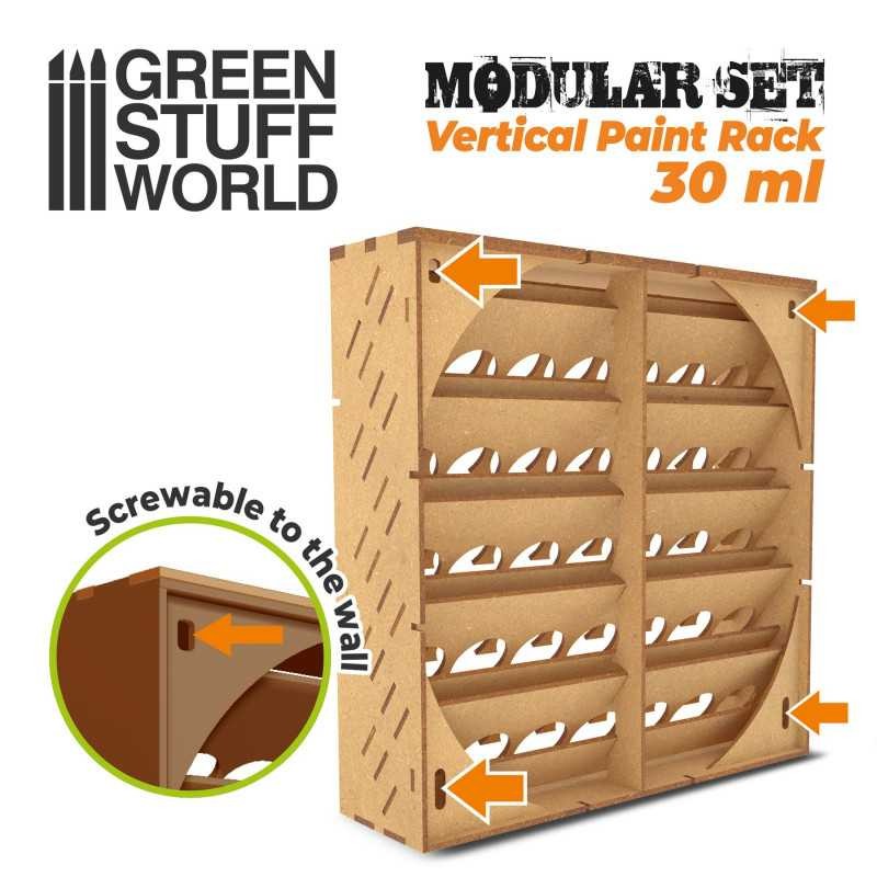 GREEN STUFF WORLD 11242 Vertical Paint Organiser 30ml - DİKEY 35'li BOYA STANDI 30 ML