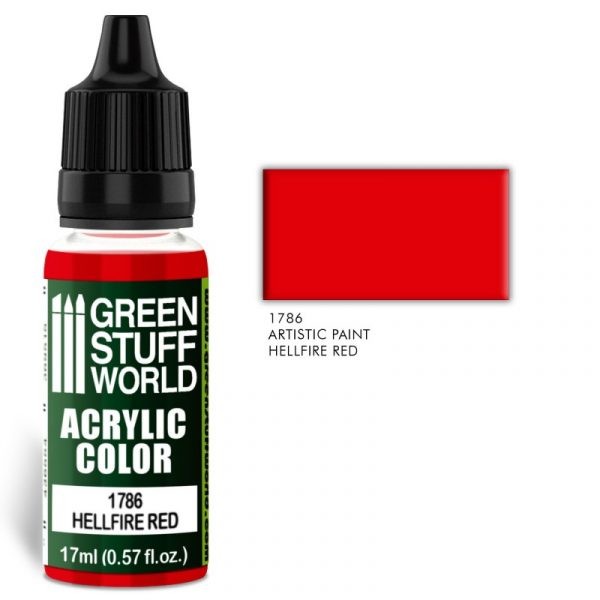 GREEN STUFF WORLD 1786 Acrylıc Color HELLFIRE RED MAKET BOYASI