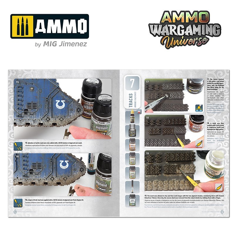 AMMO MIG 6925 WARGAMING UNIVERSE Book 06 Weathering Combat Vehicles - SAVAŞ ARAÇLARI ESKİTME TEKNİKLERİ KİTABI