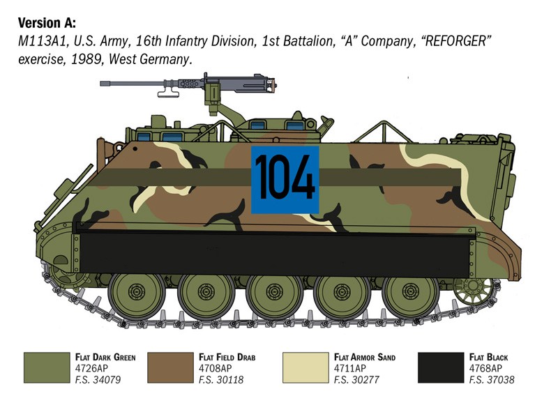 ITALERI 6753 1/35 M113A1 APC ZIRHLI PERSONEL TAŞIYICI MAKETİ