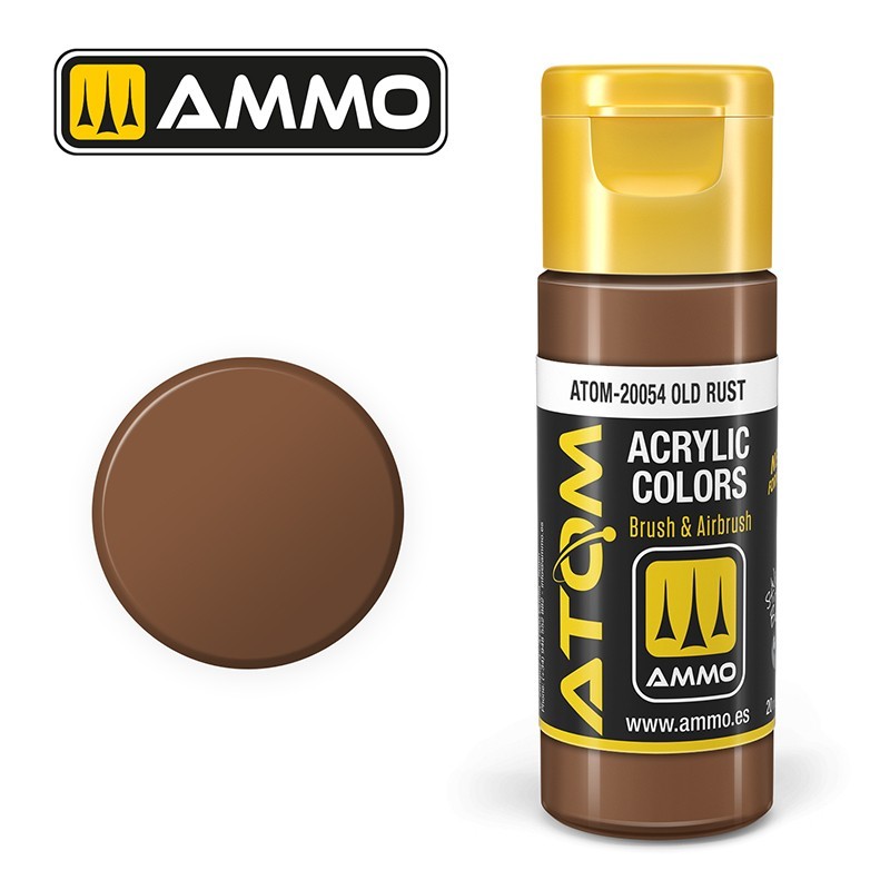 AMMO MIG ATOM 20054 Old Rust KOYU PAS RENGİ AKRİLİK MAKET BOYASI