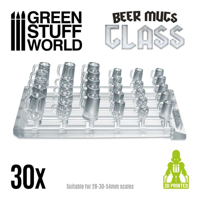 GREEN STUFF WORLD 11219 Beer Mugs Glass - CAM BİRA BARDAKLARI 30 ADET