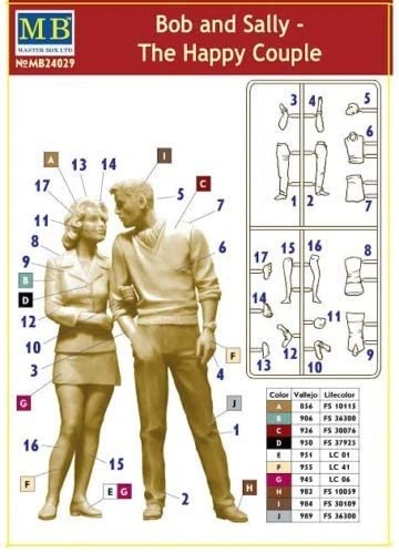 MASTER BOX 1/24 24029 Bob and Sally - The Happy Couple