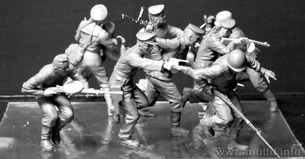MASTER BOX 1/35 35153 "Soviet Marines, Attack, 1941-1942. Eastern Front Battle Series, Kit No.3"