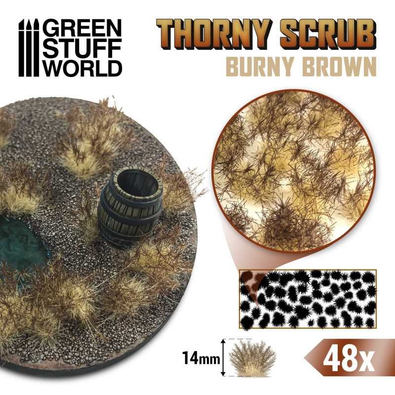 GREEN STUFF WORLD 11506 Thorny Scrubs -  BURNY BROWN - YANMIŞ KAHVERENGİ