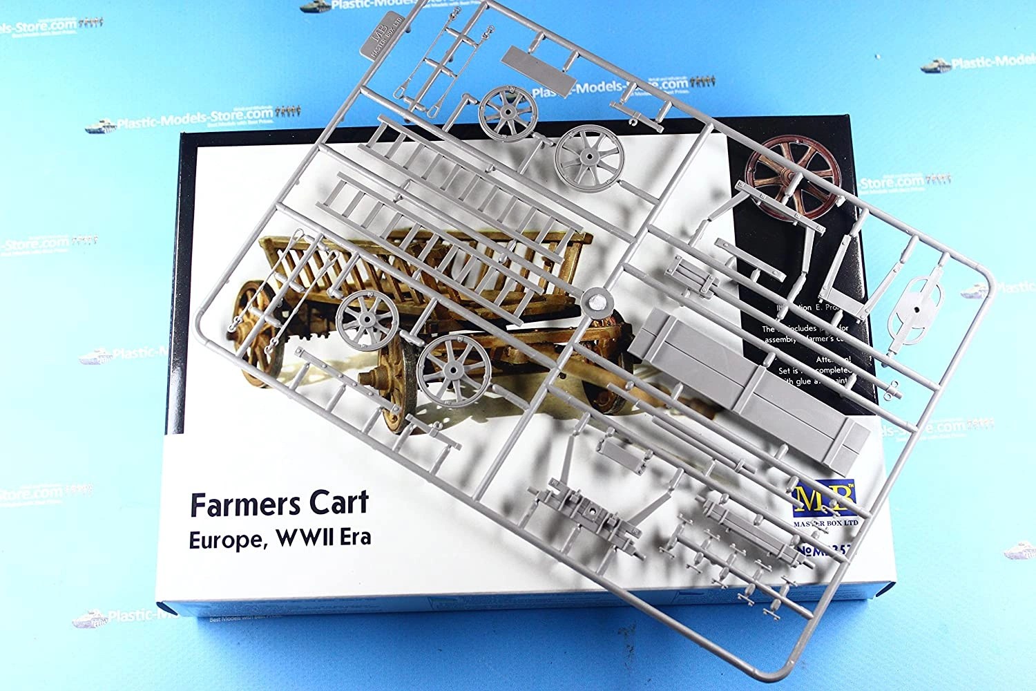 MASTER BOX 1/35 3537 "Farmer's Cart", Europe, WWII Era" ÇİFTLİK ARABASI MAKETİ