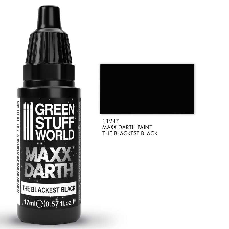 GREEN STUFF WORLD 11947 Maxx Darth Black Paint 17 ml IŞIĞI EMEN ÖZEL SİYAH BOYA