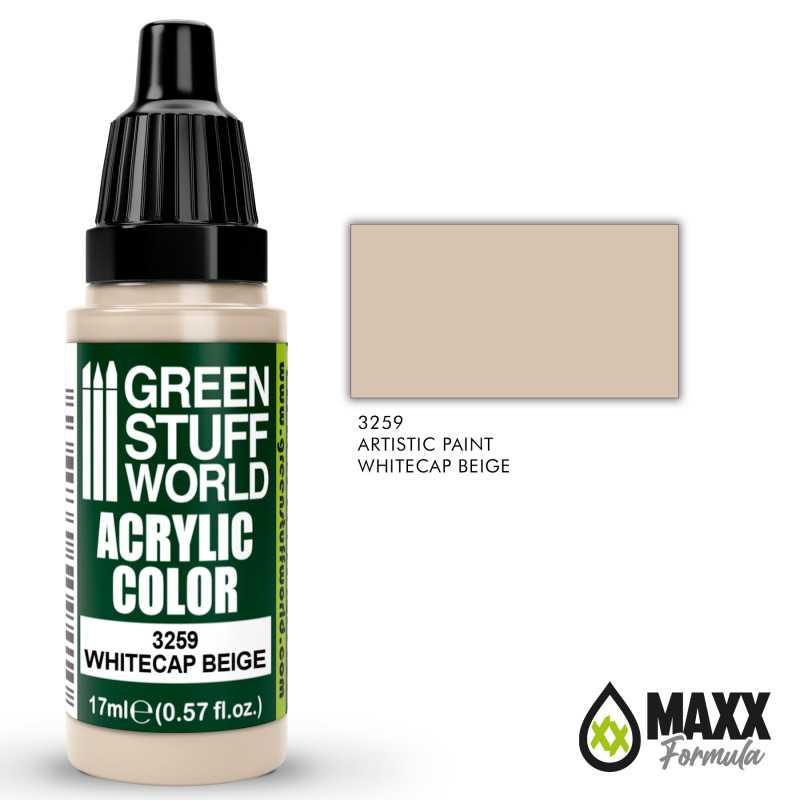 GREEN STUFF WORLD 3259 Acrylic Color WHITECAP BEIGE MAKET BOYASI