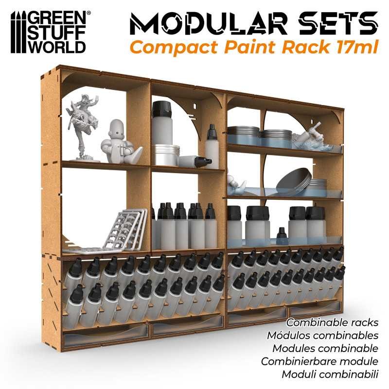 GREEN STUFF WORLD 14172 Vertical Paint Organizer 17ml COMPACT - 2 ÇEKMECELİ 20'lu BOYA STANDI 17 ML