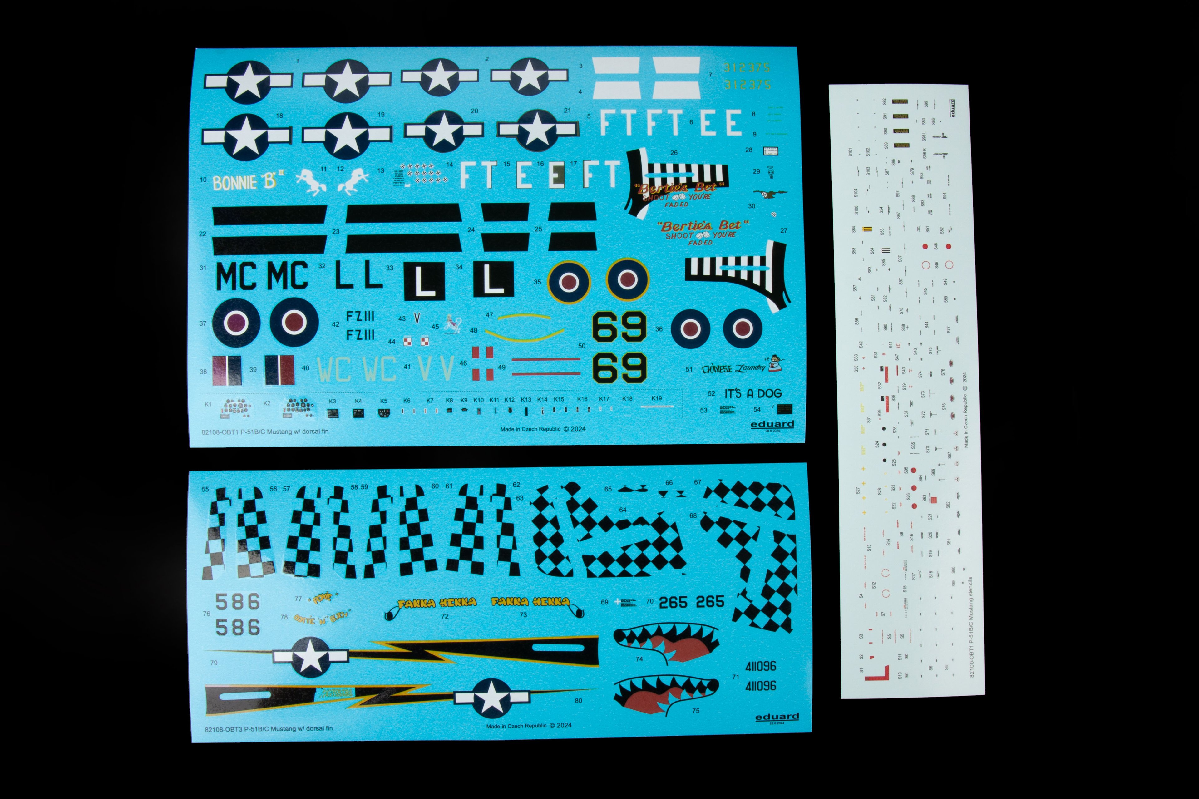 EDUARD 82108 1/48 P-51B/ C Mustang w/ Dorsal fin AMERİKAN SAVAŞ UÇAĞI MAKETİ