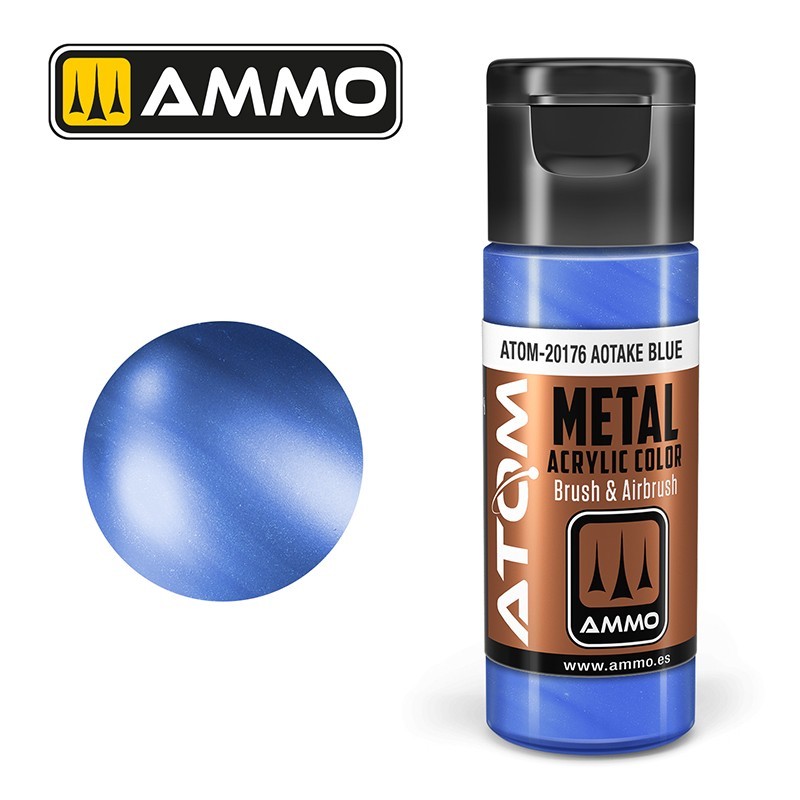 AMMO MIG ATOM 20176 METALLIC Aotake Blue AKRİLİK MAKET BOYASI