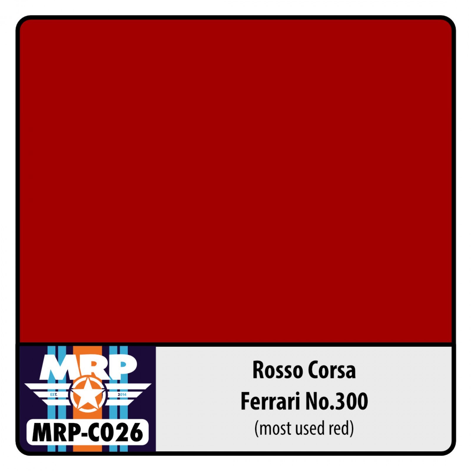 MR PAINT C026 ROSSO CORSA No.300 LAKER MAKET BOYASI