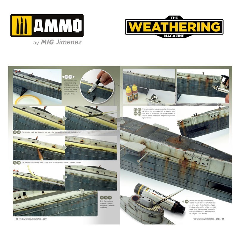 AMMO MIG 4534 THE WEATHERING MAGAZINE #35 – Grey ENGLISH