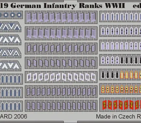 EDUARD TP519 1/35 GERMAN INFANTRY RANKS WWII