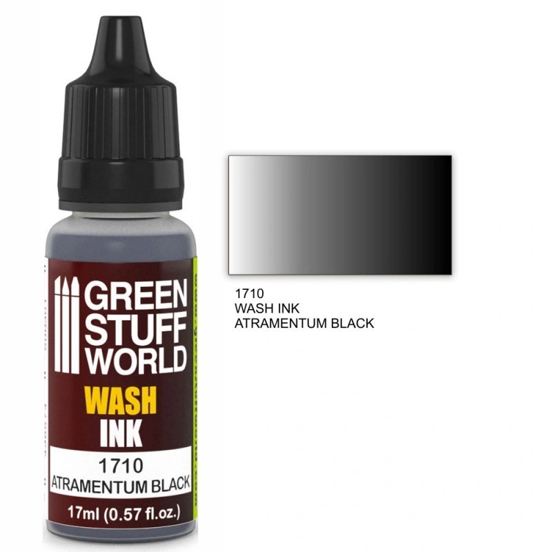 GREEN STUFF WORLD 1710 Wash Ink ATRAMENTUM BLACK -YIKAMA EFEKTİ BOYASI