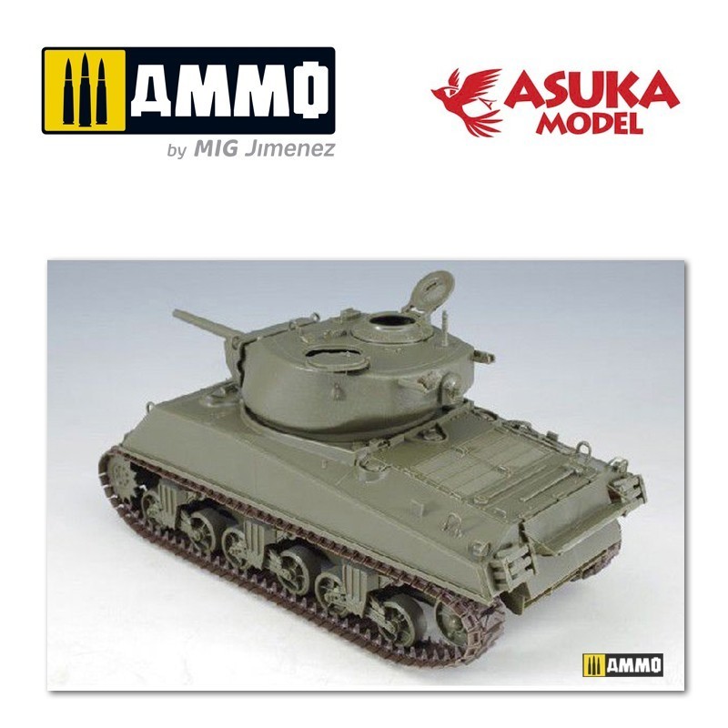 ASUKA MODEL 35021 1/35 US M4A3E2 Sherman Jumbo TANK MAKETİ