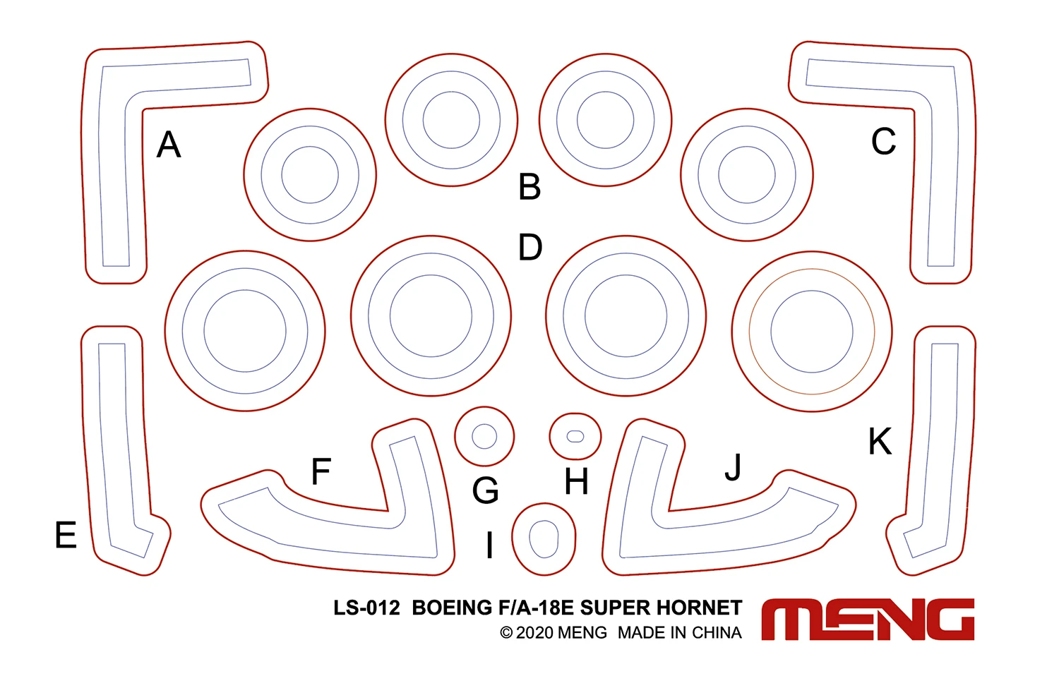 MENG LS-012 1/48 BOEING F/A-18E SUPER HORNET AMERİKAN UÇAK MAKETİ