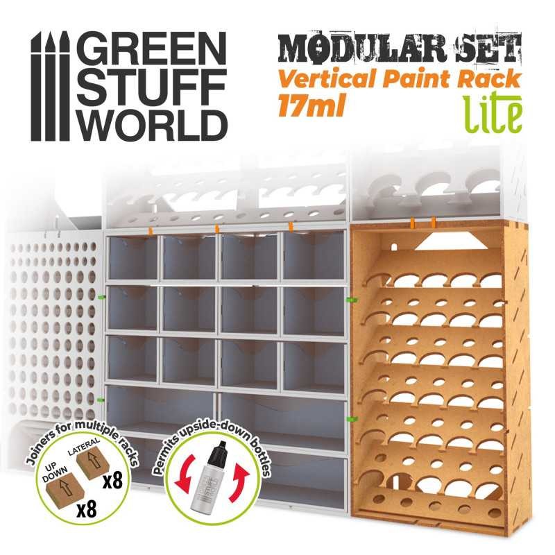 GREEN STUFF WORLD 11523 Vertical Paint Organiser 17ml LITE - DİKEY 30'lu BOYA STANDI 17 ML