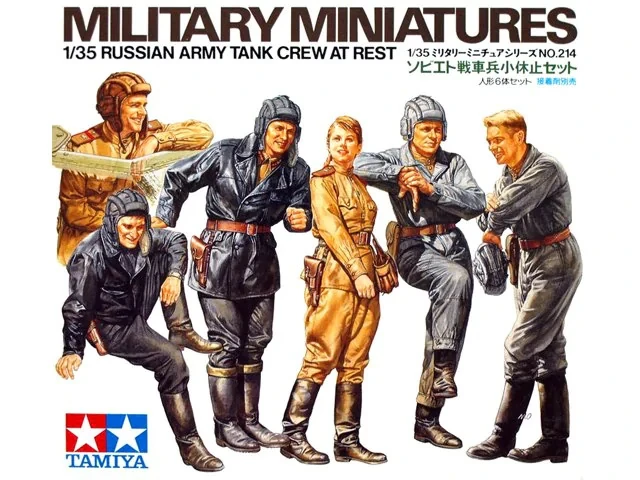 TAMIYA 35214 1/35 RUSSIAN ARMY TANK CREW AT REST İKİNCİ DÜNYA SAVAŞI RUS TANK PERSONELİ FİGÜR MAKETİ