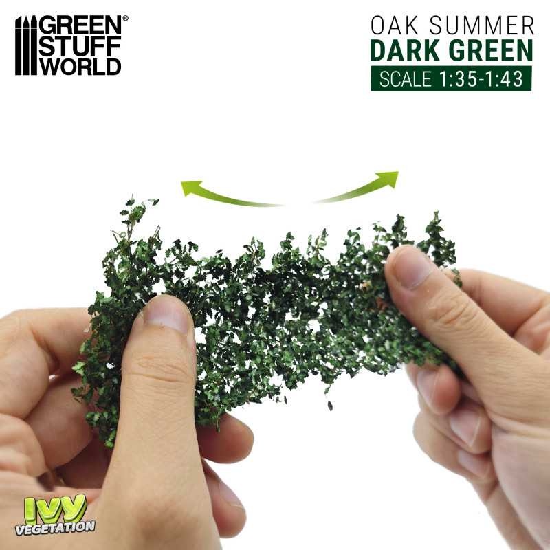 GREEN STUFF WORLD 4630 Ivy Foliage - Dark Green Oak - Large KOYU YEŞİL BÜYÜK MEŞE YAPRAKLI SARMAŞIK
