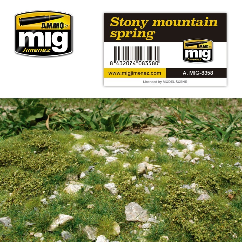 AMMO MIG 8358 Stony Mountain Spring - İlkbahar Taşlı Kırsal Zemini