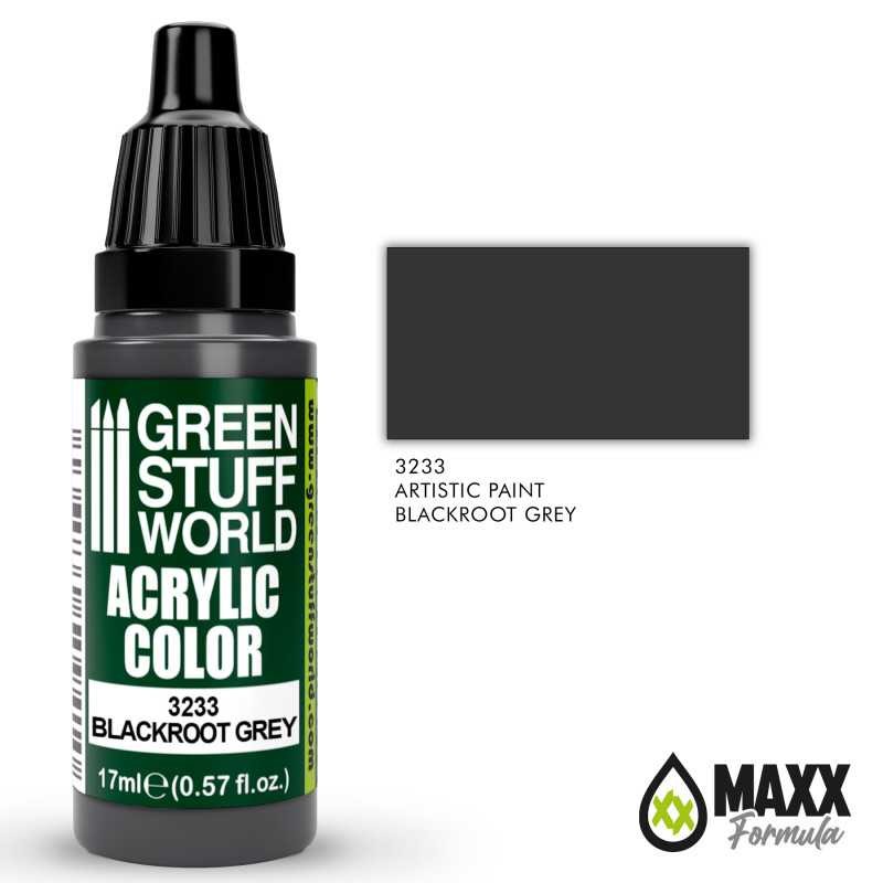 GREEN STUFF WORLD 3233 Acrylic Color BLACKROOT GREY MAKET BOYASI