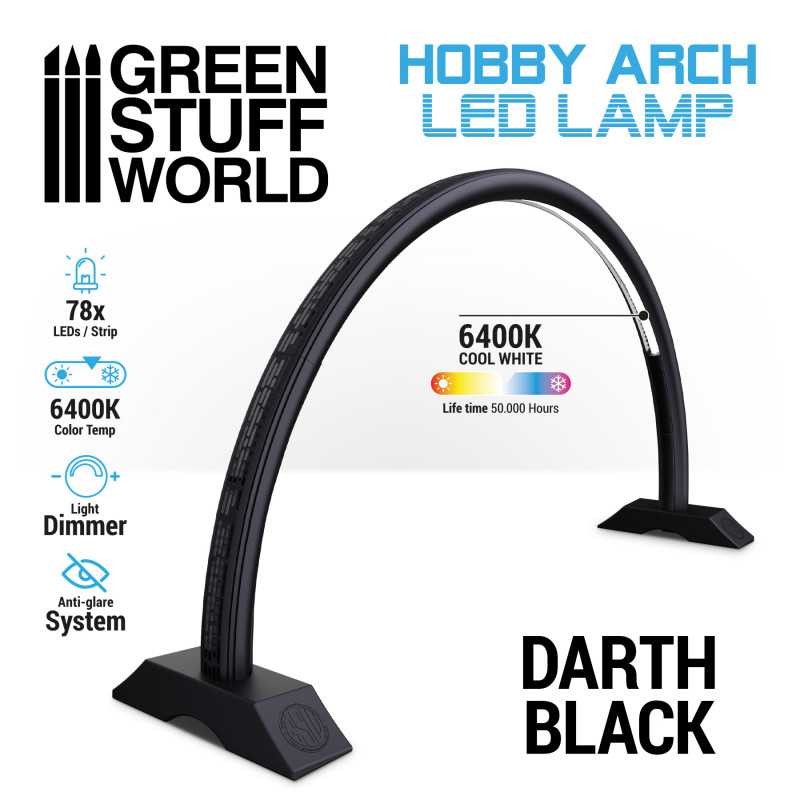 GREEN STUFF WORLD 11060 Hobby Arch LED Lamp Darth Black - KEMER LED LAMBA SİYAH