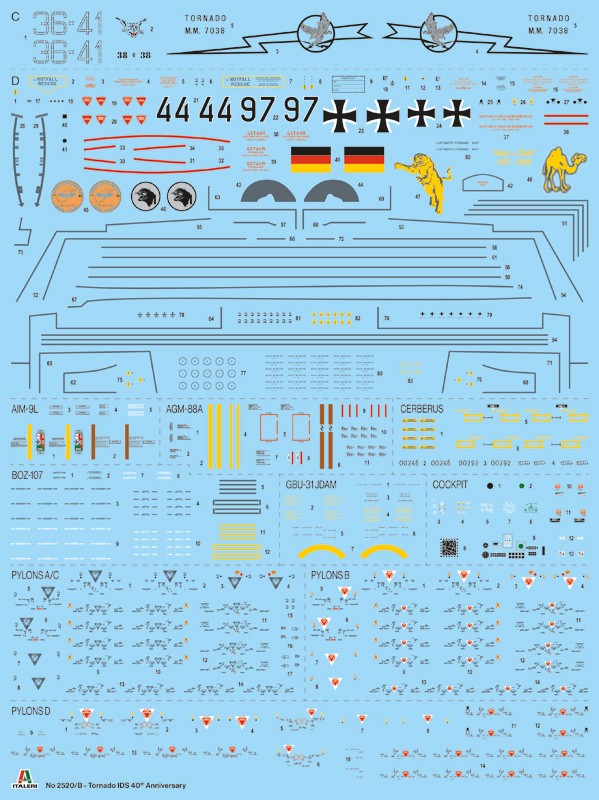 ITALERI 2520 1/32 Tornado IDS SAVAŞ UÇAĞI MAKETİ