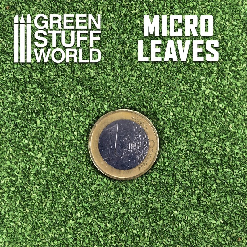 GREEN STUFF WORLD 10607 Micro Leaves - Medium green Mix