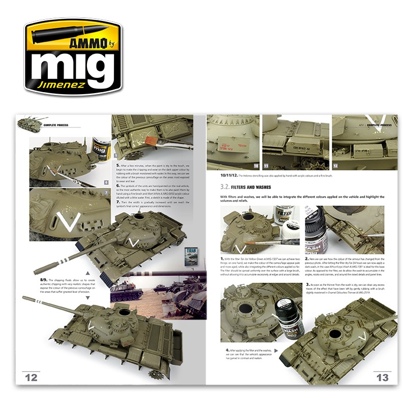 AMMO MIG 6155 ENCYCLOPEDIA OF ARMOUR MODELLING TECHNIQUES – Vol. Extra Complete Process English