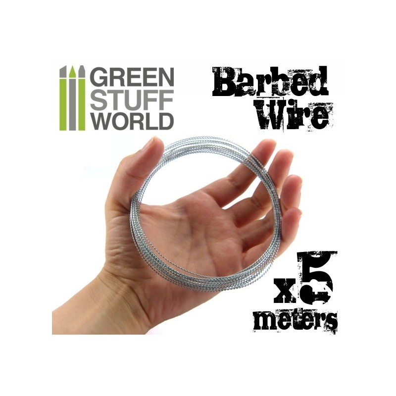 GREEN STUFF WORLD 9102 1/48-1/35 BARBED WIRE - 5 METRE DİKENLİ TEL