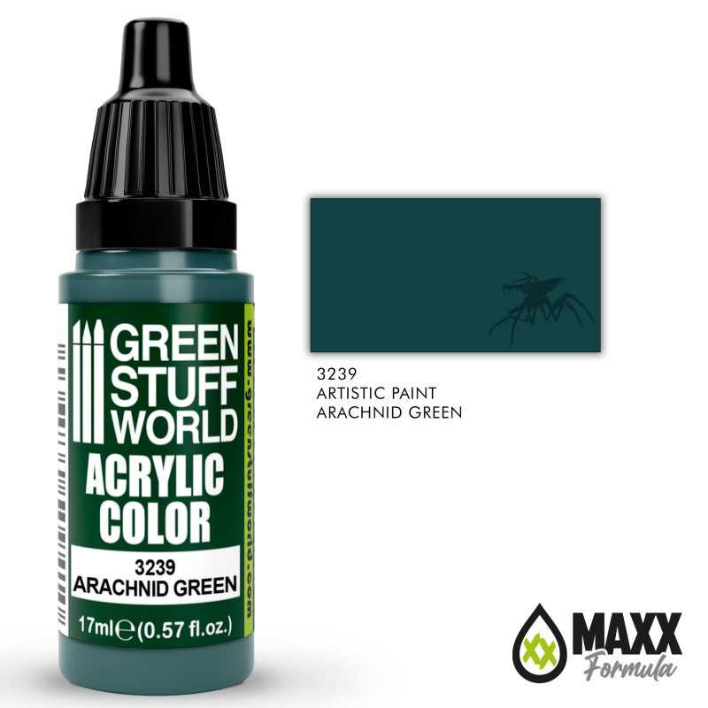 GREEN STUFF WORLD 3239 Acrylic Color ARACHNID GREEN MAKET BOYASI