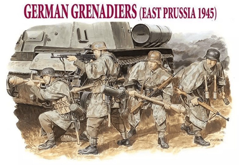 DRAGON 6057 1/35 GERMAN GRENADIERS (EAST PRUSSIA 1945) ALMAN ASKERLERİ FİGÜR MAKETİ
