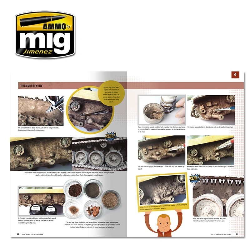 AMMO MIG 6210 MODELLING SCHOOL - HOW TO MAKE MUD IN YOUR MODELS (English) MAKETLERDE ÇAMUR YAPMA TEKNİKLERİ KİTABI