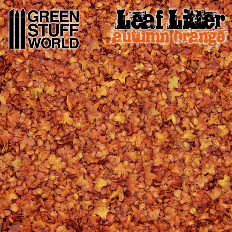 GREEN STUFF WORLD 1264 Leaf Litter - Autumn Orange KULLANIMA HAZIR YAPRAK