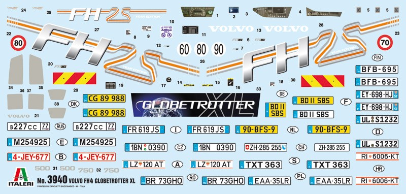 ITALERI 3940 1/24 VOLVO FH4 GLOBETROTTER XL KAMYON MAKETİ