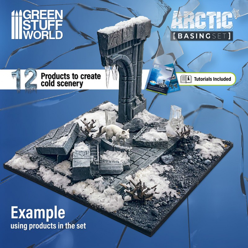 GREEN STUFF WORLD 11638 Basing Sets Arctic - KUTUP ZEMİN SETİ 