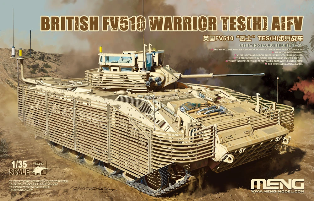 MENG SS-017 1/35 BRITISH FV510 WARRIOR TES(H) AIFV ASKERİ ARAÇ MAKETİ