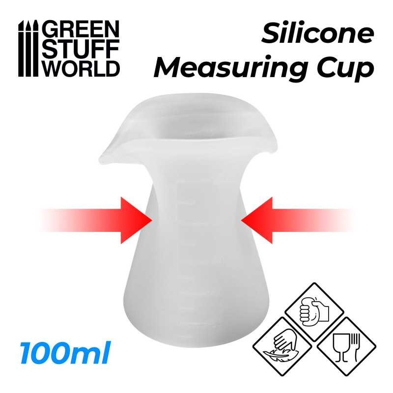 GREEN STUFF WORLD 2417 Silicone Measuring Cup 100ml - SİLİKON ÖLÇÜ KABI