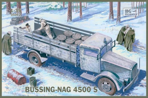 IBG MODELS 35012 1/35 BÜSSING-NAG 4500 S İKİNCİ DÜNYA SAVAŞI ALMAN ORDUSU KAMYON MAKETİ